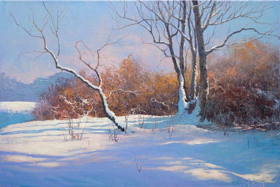 这种风景油画真的耐看唯美生动逼真每一张都可以裱起来太美了