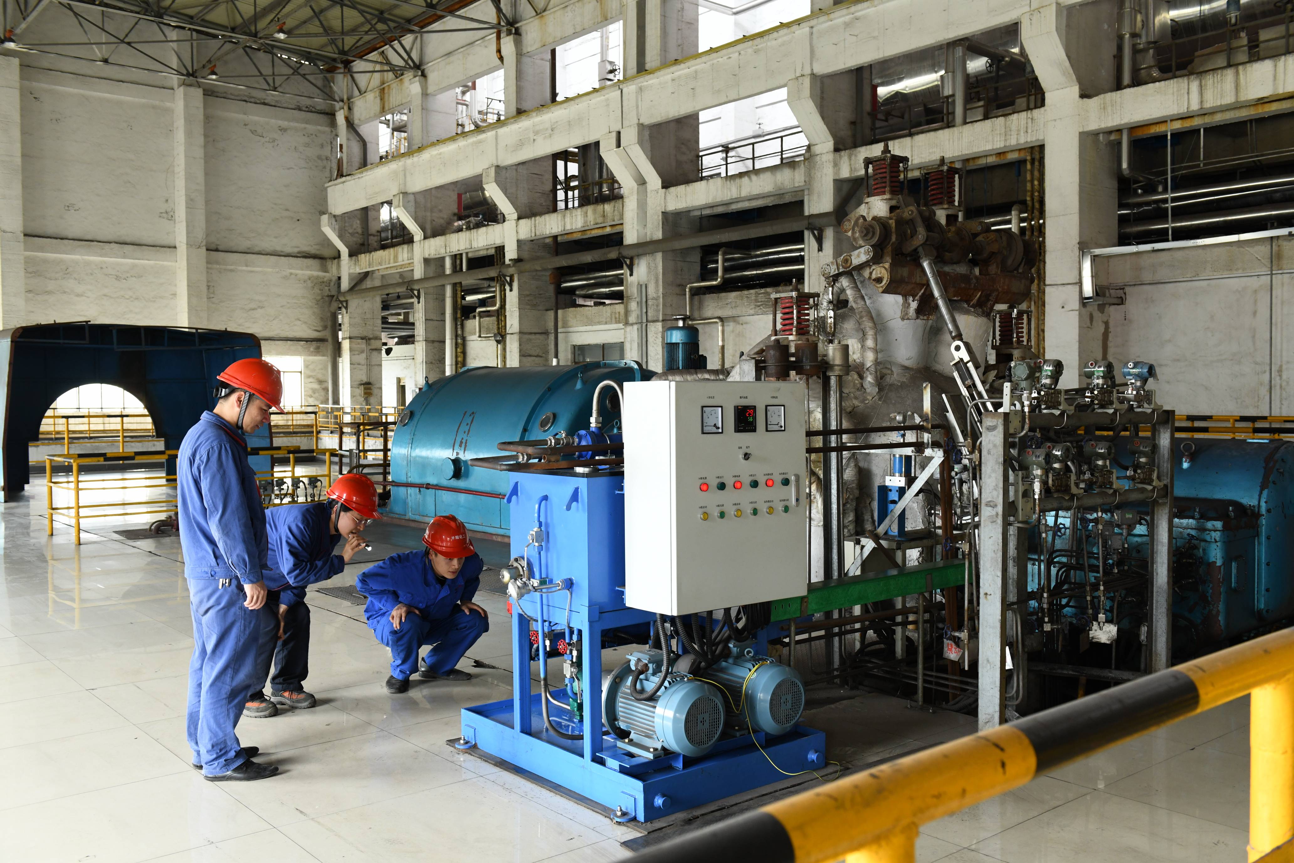 五十万吨合成氨项目满负荷运行