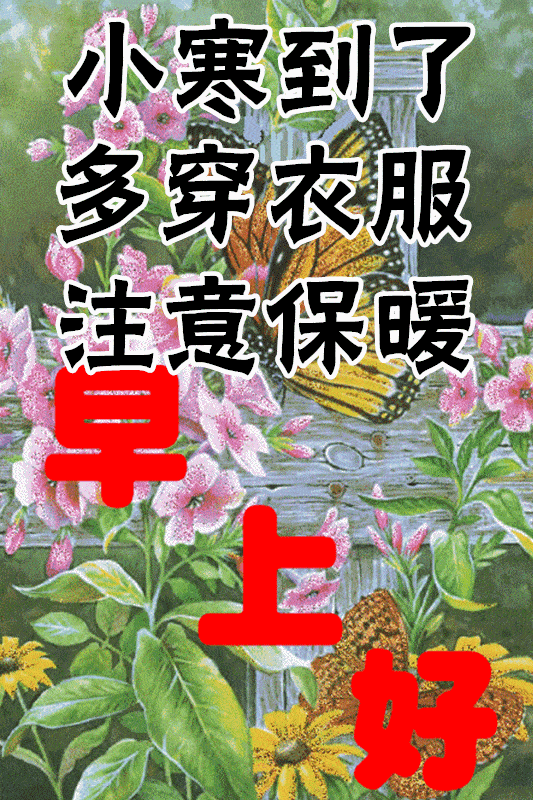 小寒最漂亮早上好动态表情图片大全,早晨好动图美图大全_祝福_问候