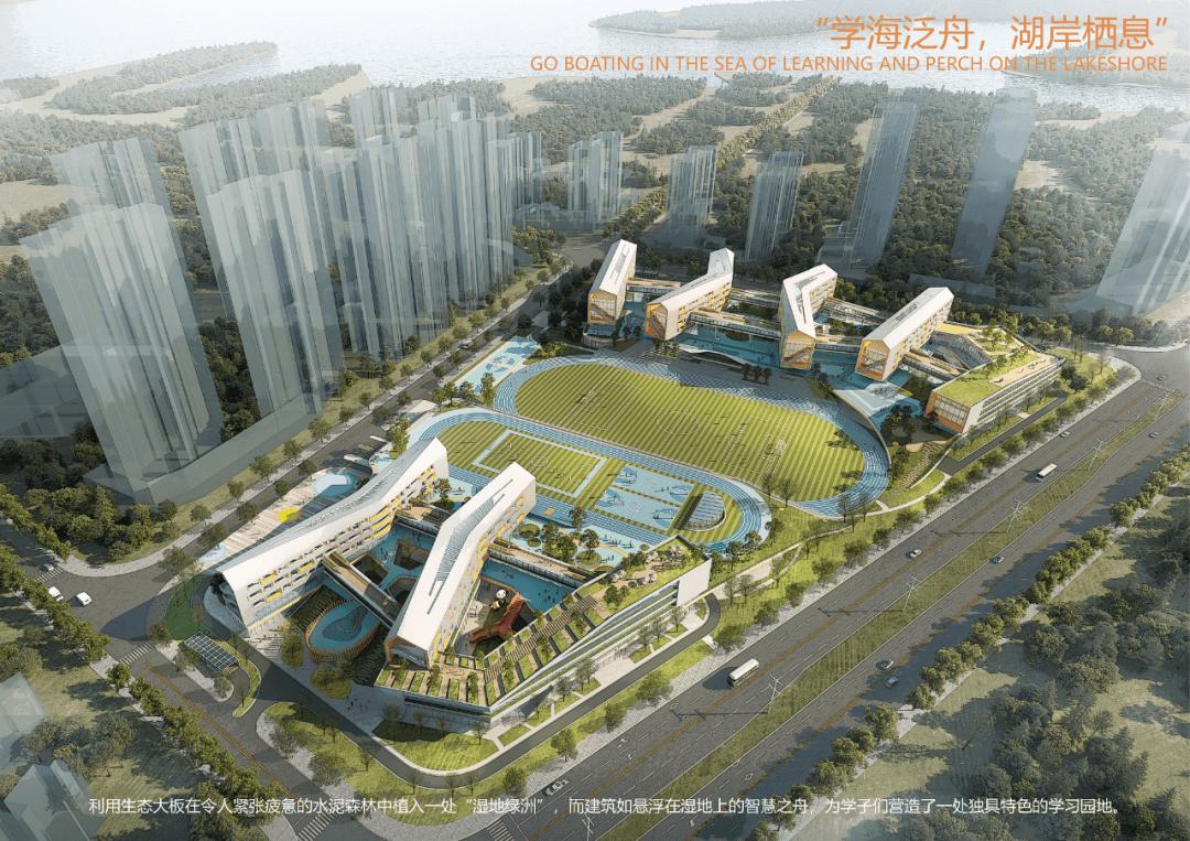 东西湖区金银湖学校规划概念方案来了