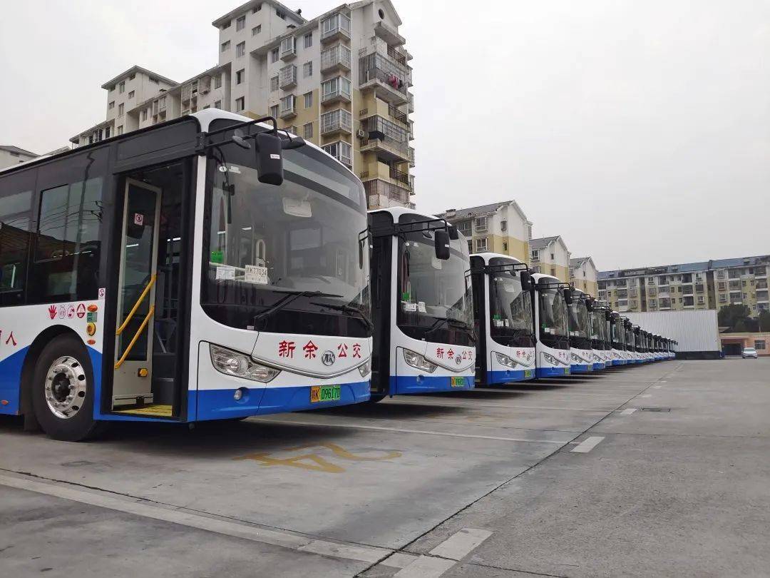 加新车了新余今年首批纯电动公交车投入运营