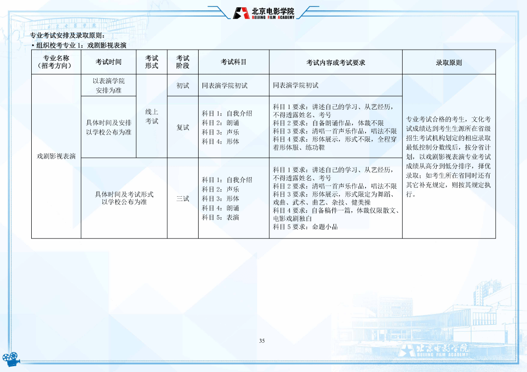 考试|明日起报名！北京电影学院2022年招生简章发布