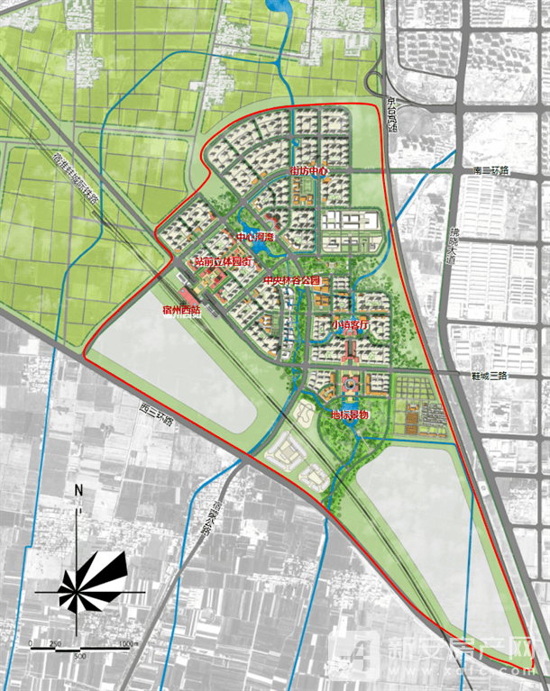 宿州高铁西站片区最新消息···_规划_生态_城市