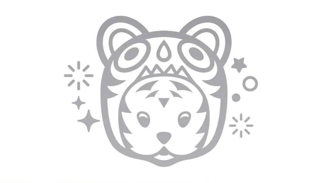 苹果虎年限定logo图片