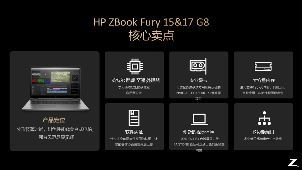zbook fury g8提供了扩展性极其突出的15英寸移动工作站和可定制性