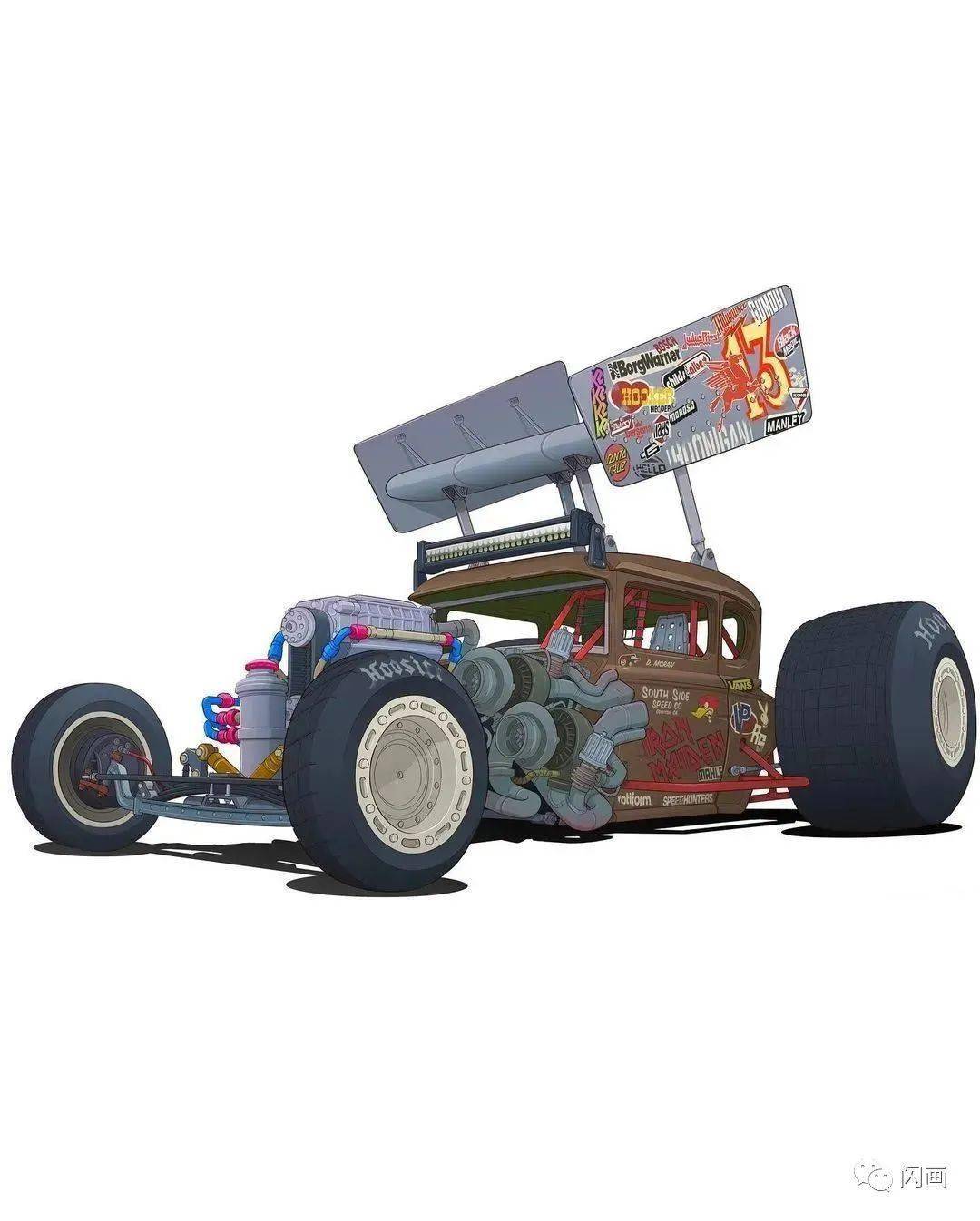 坚持10年终成机械概念汽车设计大神