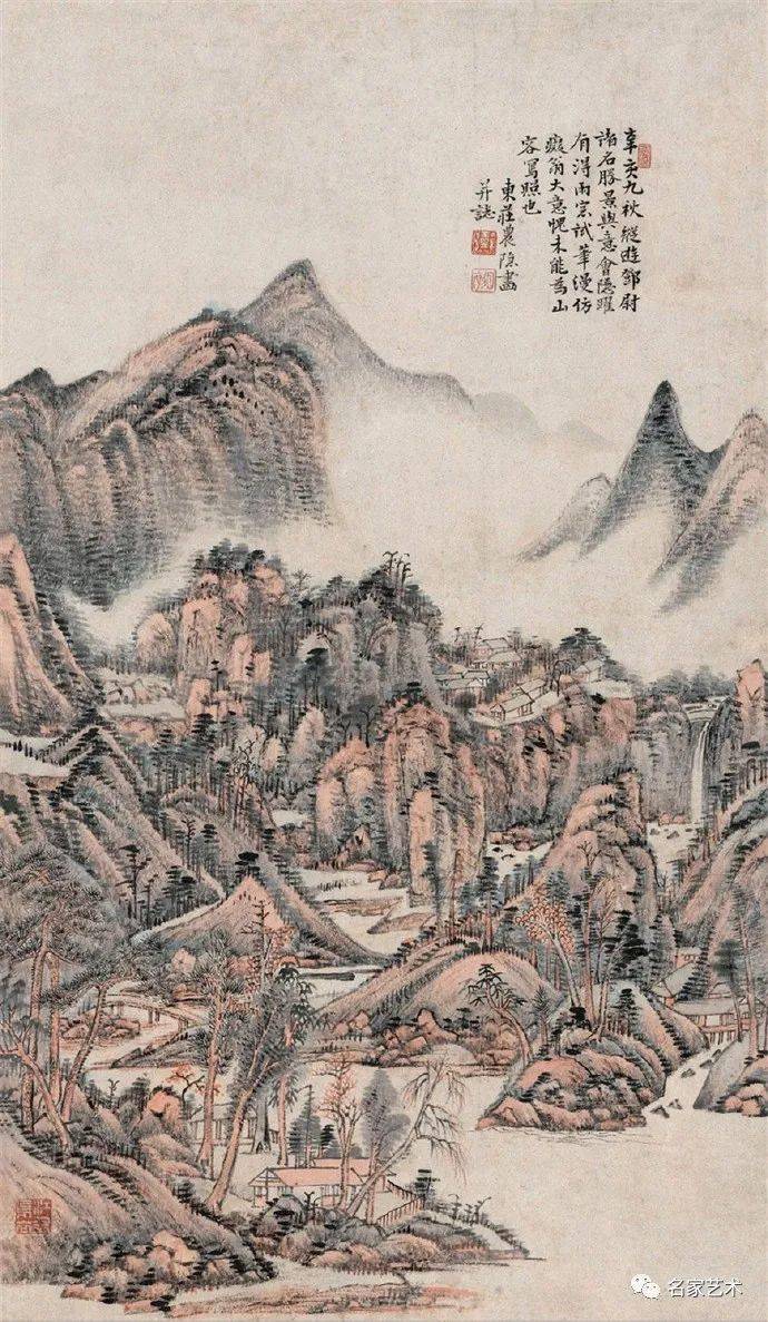 名品视界清代画家王昱的山水画欣赏