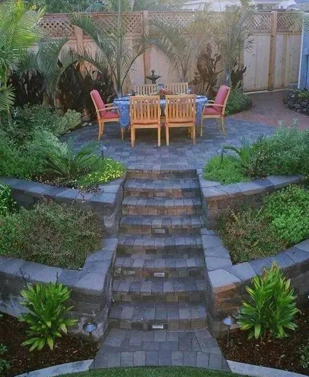 阶梯式庭院,比传统庭院还大气!_设计_休闲_花园