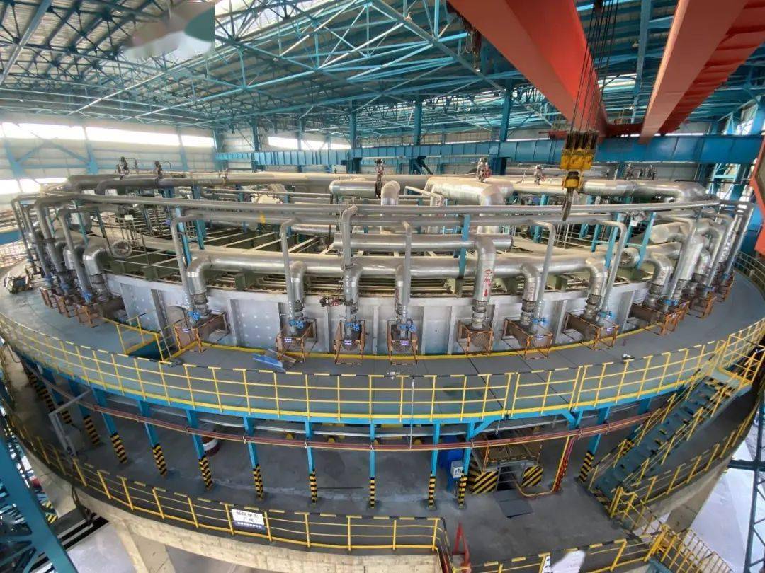 上海二十冶承建的国内年处理能力最大的转底炉生产线热试成功