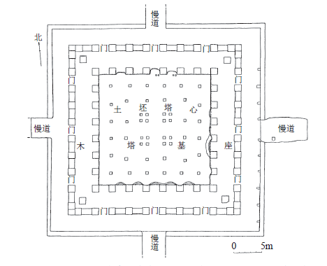 北魏洛阳永宁寺平面图图片