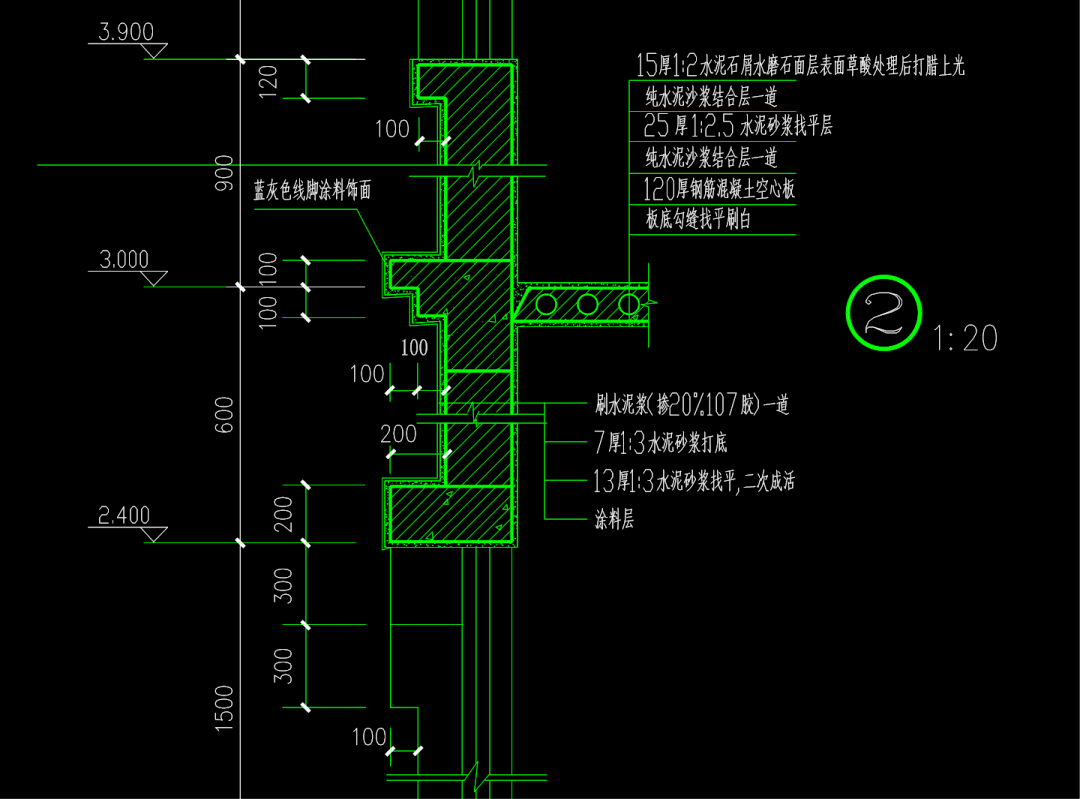 房屋建築施工圖識圖_詳圖_軸線_標高