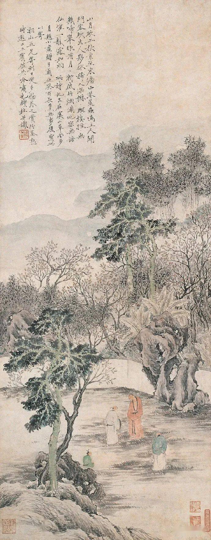 錢杜 竹石圖 錢杜 竹石圖