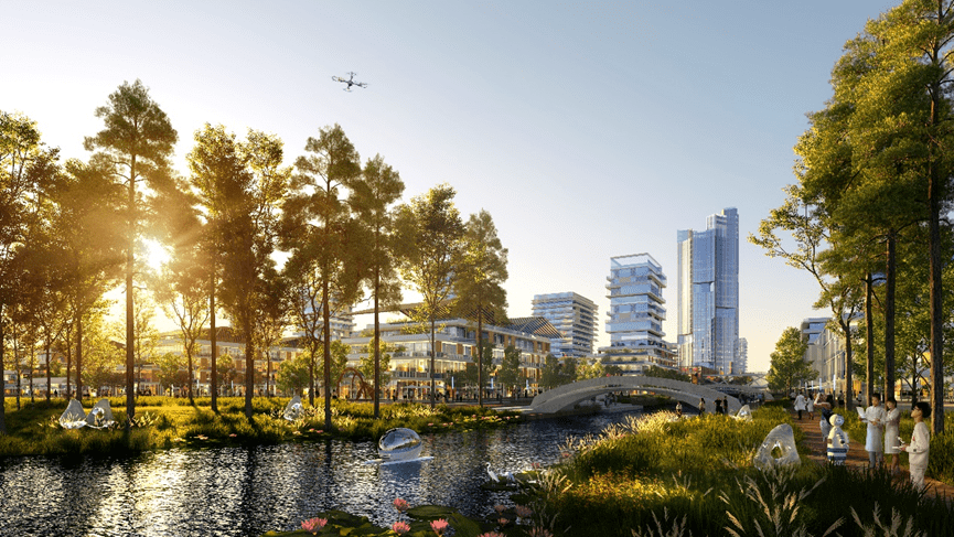 诗意水乡赋能生态科技丨洗砚湖生态科技城战略规划与概念性城市设计