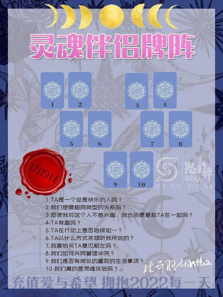 牌阵的灵感来自圣杯2恋人牌提出了性,二元性和选择的问题,而"小恋人"