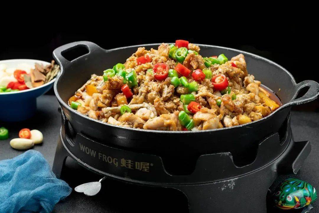 128元抢浦西万达蛙喔炭烤蛙锅23人餐蒜香美蛙香辣蛙仔泡椒稻香蛙5选1