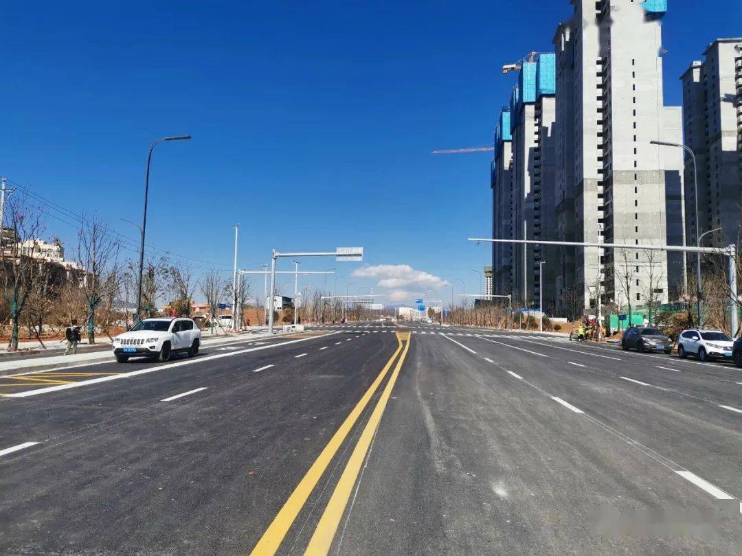 正在划线昭阳区龙泉路终于要通车啦