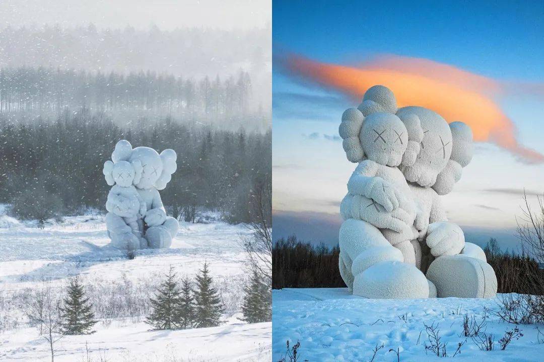 吉林|KAWS 首个巨型雪雕惊现东北！这个「东三省没存在感的省」才不只有长白山