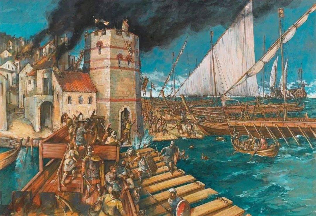 完全靠威尼斯舰队支持完成的第四次十字军东征