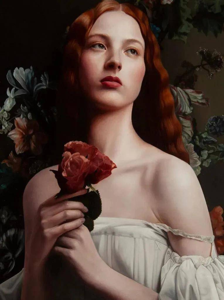 英国著名画家玛丽简安塞尔写实人物油画