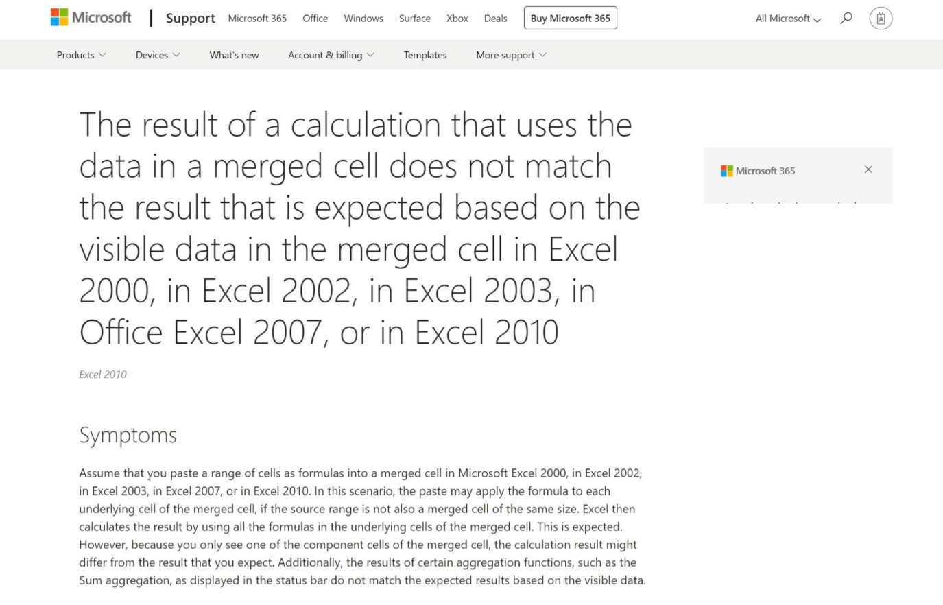 微软 Excel 存在 1+1=4 问题，2000 到 2010 版都受影响