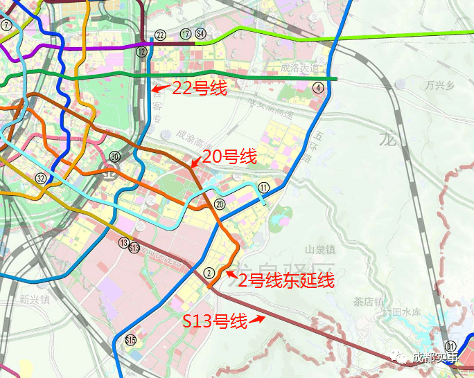 成都s13线地铁线路图图片