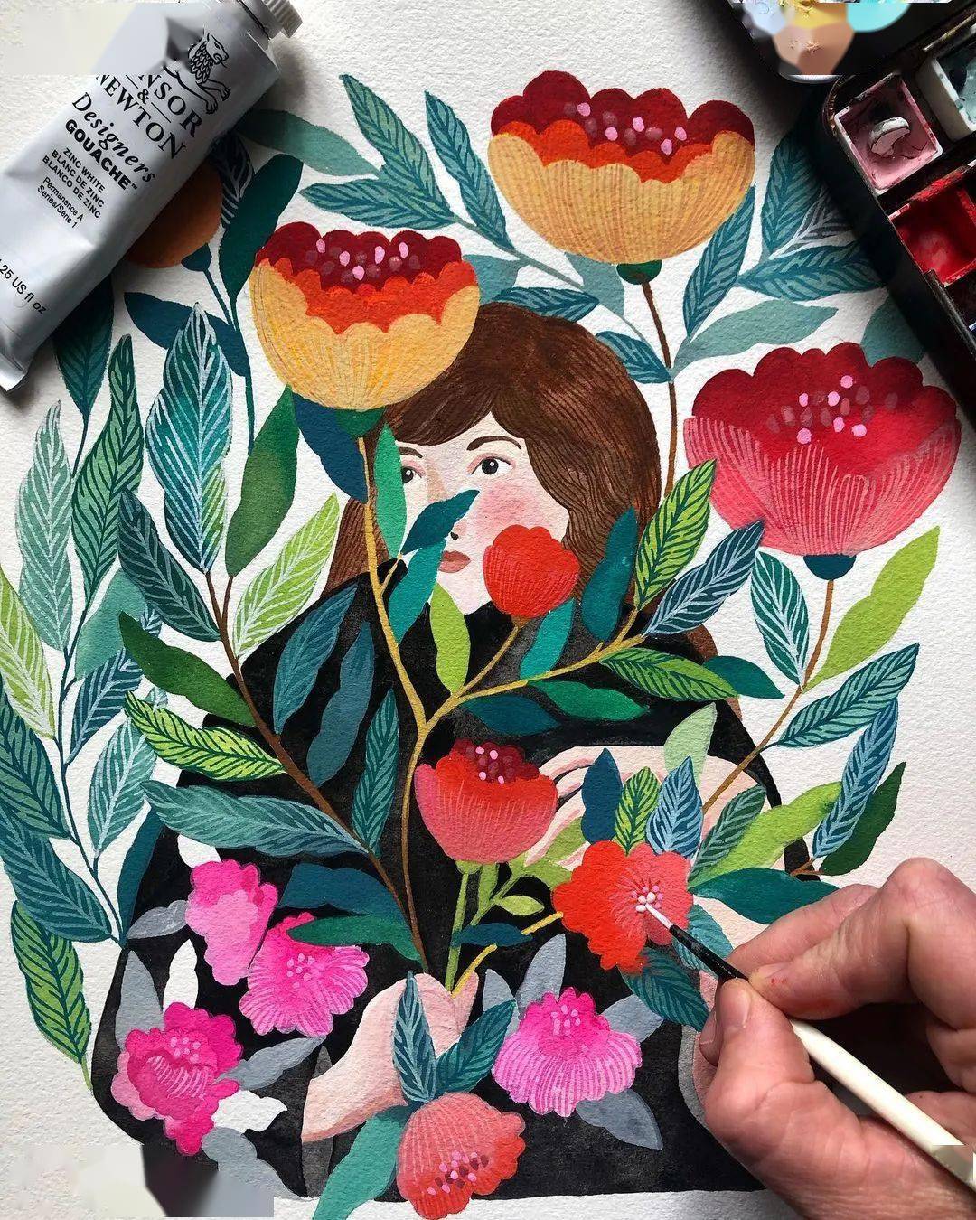 哇塞原来水彩平涂也这么美超强的装饰效果张张动人心魄我反手就是一个