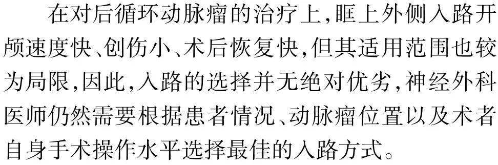 张鸿祺|中国脑血管病 | 眶上外侧入路夹闭后循环动脉瘤七例并文献复习