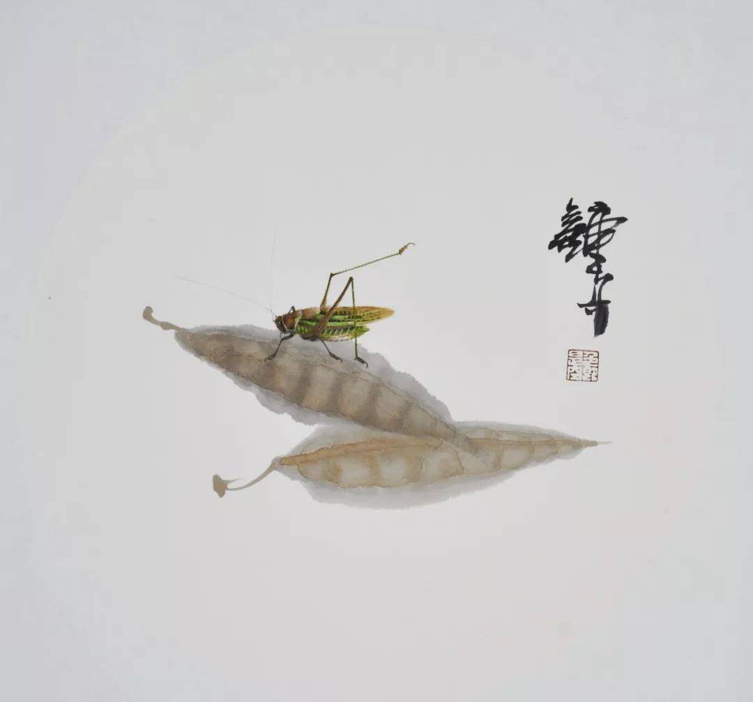 钟真花鸟画作品,真养眼~_写意_对象_扇面