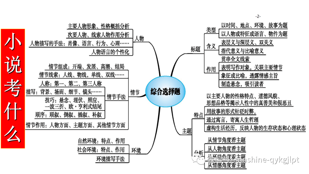 高考语文小说阅读全面解读精讲小说文体特征探究续