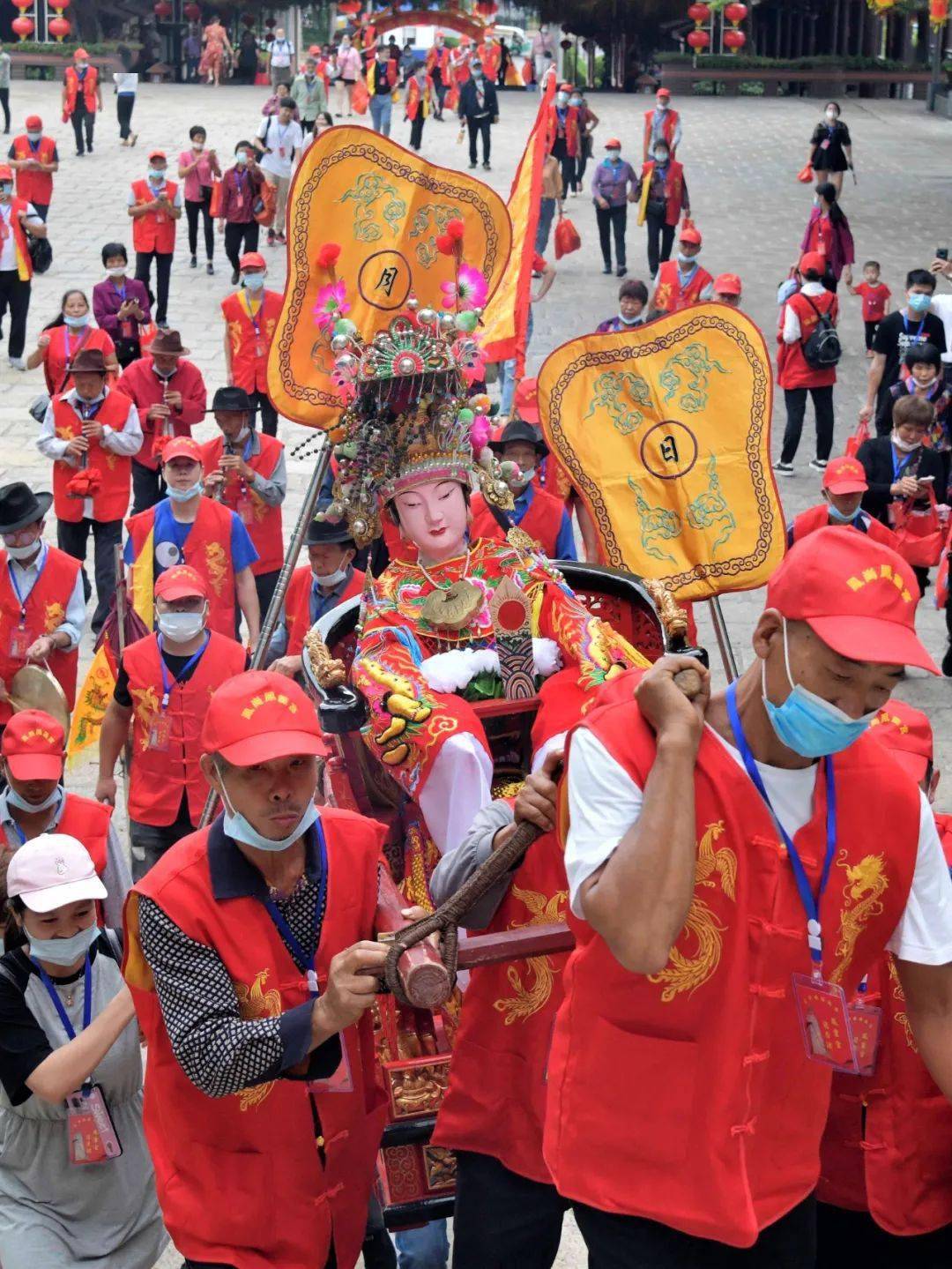 求福祈祥中国内地妈祖回娘家022021年5月1日,澳门天后宫妈祖敬仰者恭