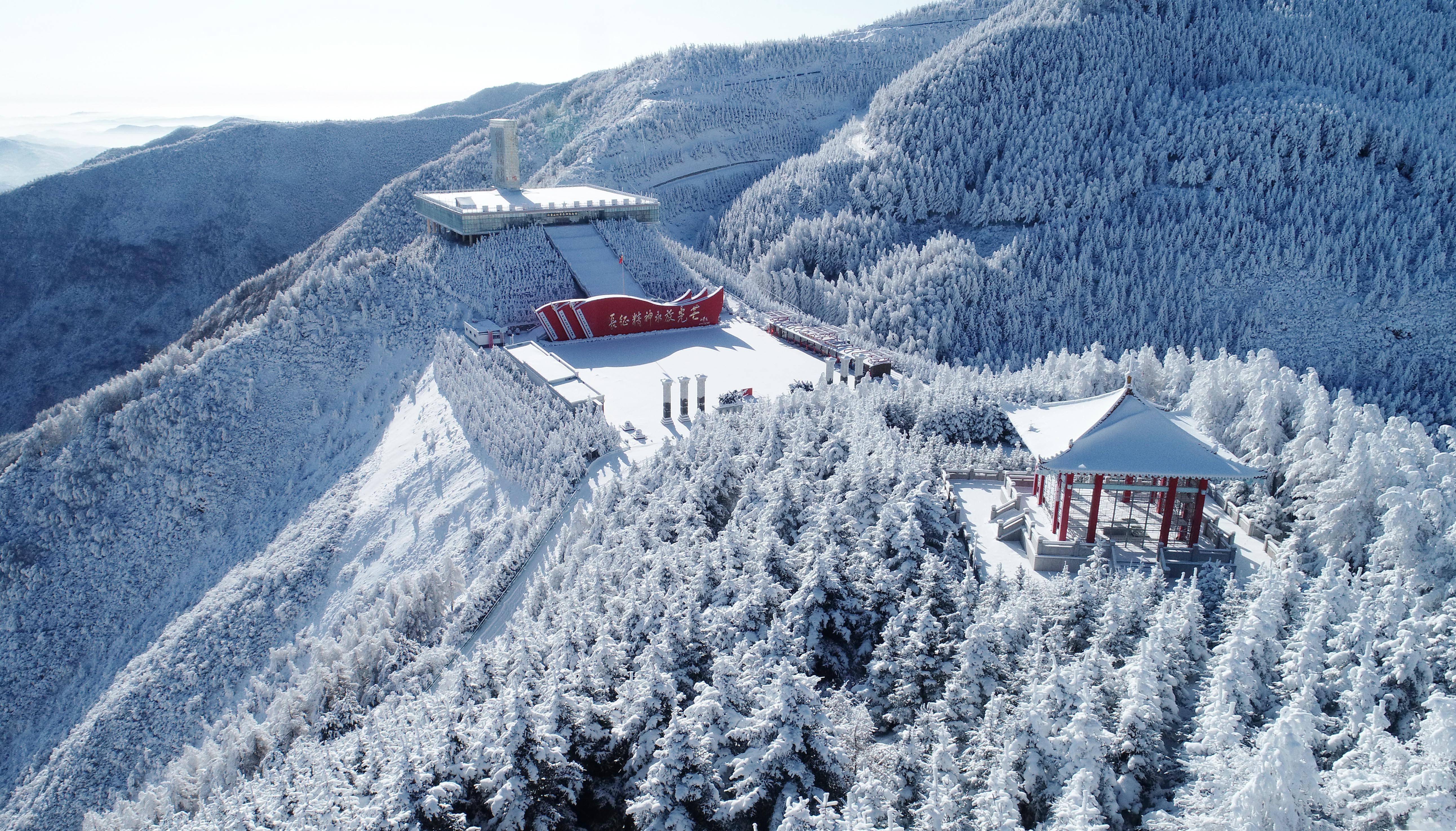 雪後六盤山_固原市_寧夏_隆德