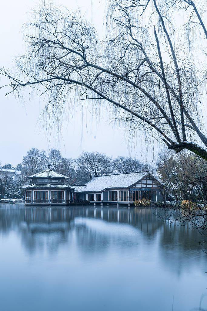 杭州,城市,杭州,城市|杭州迎来降雪 城市风光旖旎