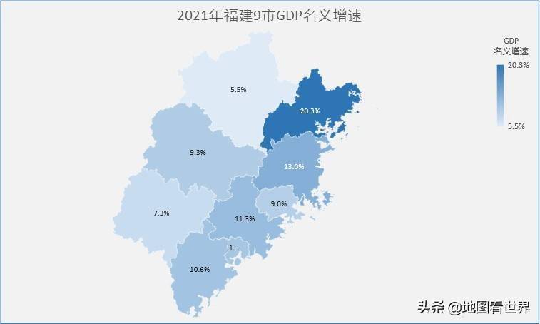 福建9市2021年gdp地圖福州反超泉州排名第一寧德成黑馬