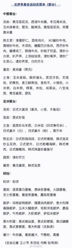 食物|不dǒng就问│678道世界美食上线冬奥菜单 为啥没有它？