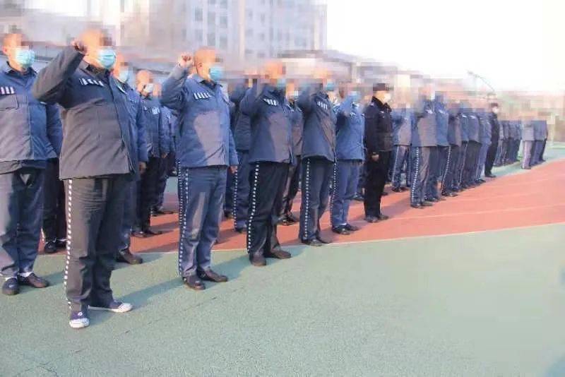 女子监狱组织罪犯开展春节升旗仪式