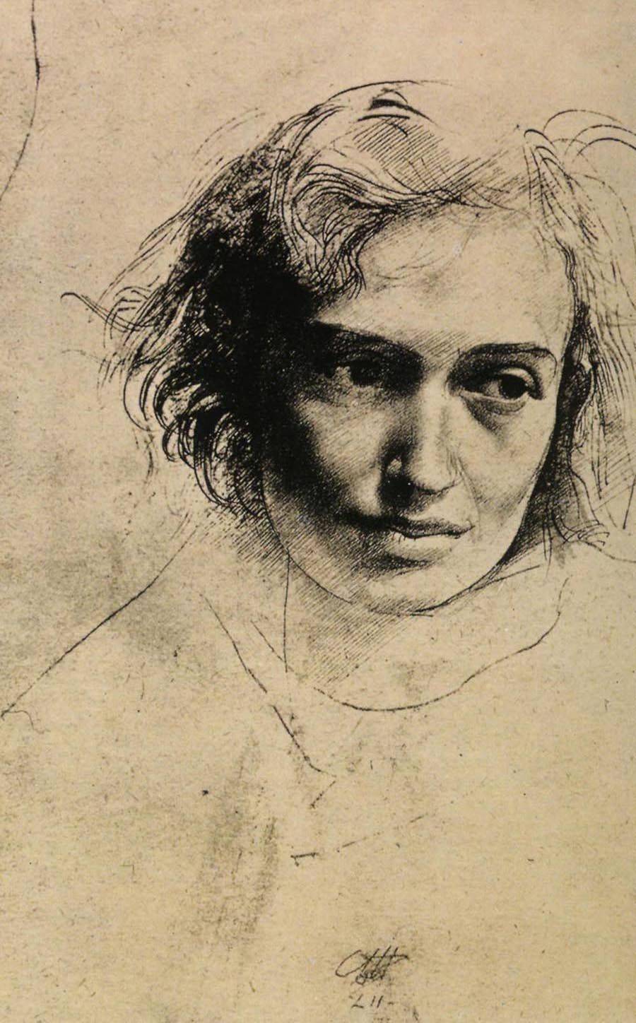 皮埃特罗阿尼戈尼pietroannigoni人物素描作品