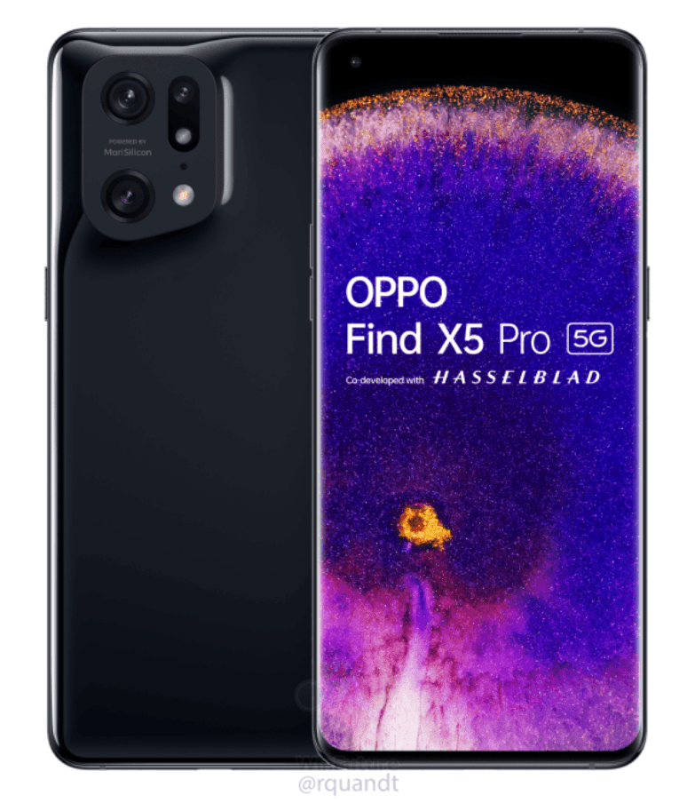 Find|哈苏 + 马里亚纳，OPPO Find X5 Pro 官方渲染图曝光：骁龙8 Gen1