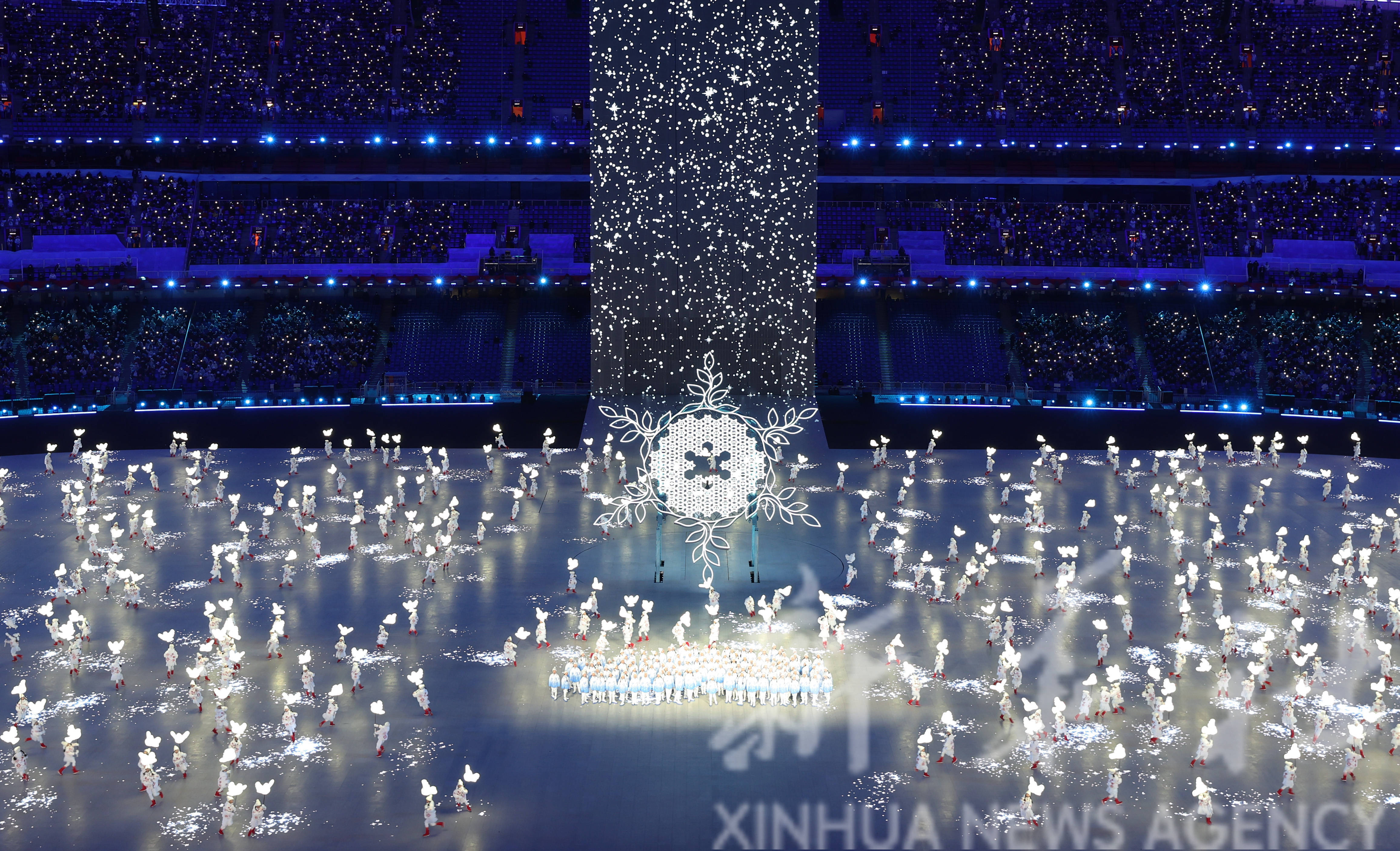 奥运会开幕式的雪花图片