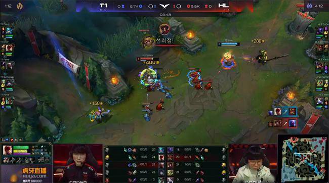 中路|LOL-LCK：Faker维克托致命射线融化后排，T1 2-1击败HLE豪取七连胜