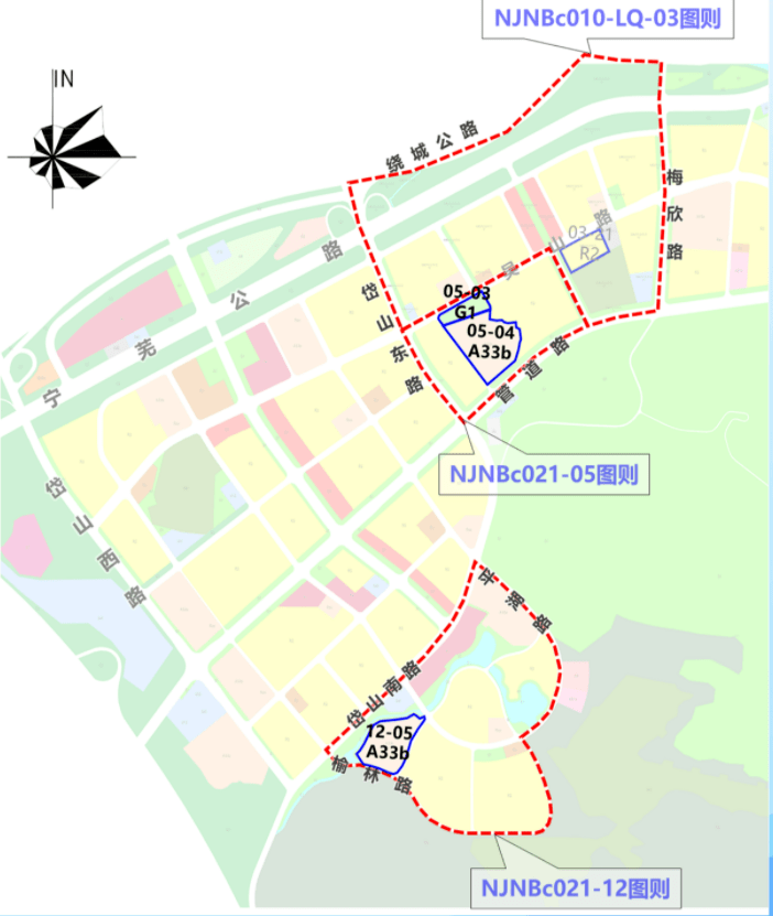 《南京市铁心桥-西善桥片区控制性详细规划修编》njnbc010-lq-03,nj
