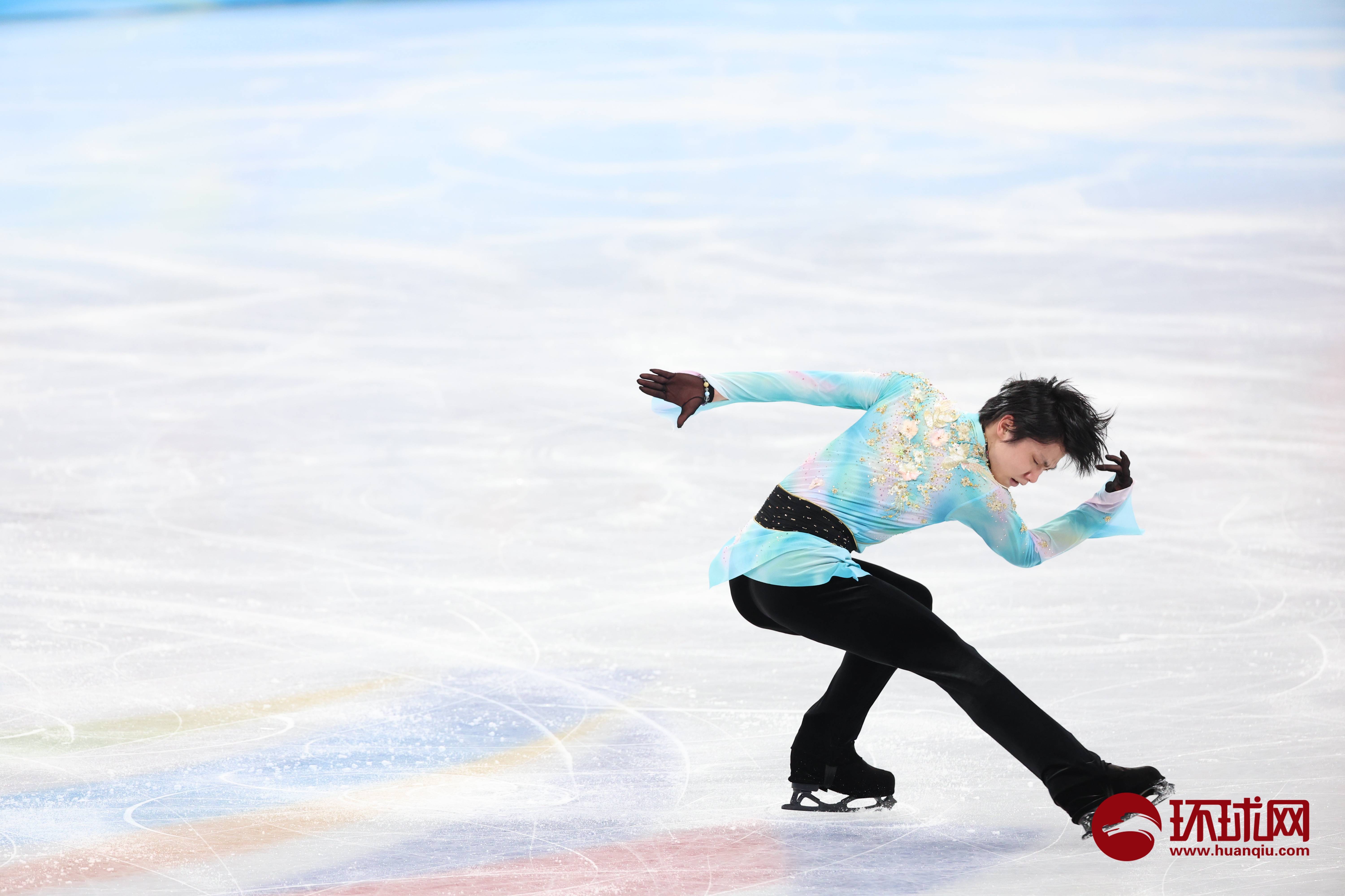 花樣滑冰男單自由滑比賽日本選手羽生結弦登場