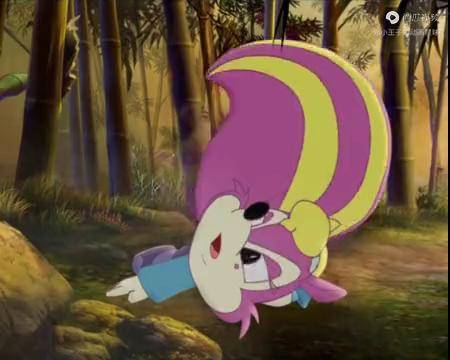 虹猫蓝兔七侠传惊险熊猫妈妈身怀宝宝出来寻找竹叶差点摔伤