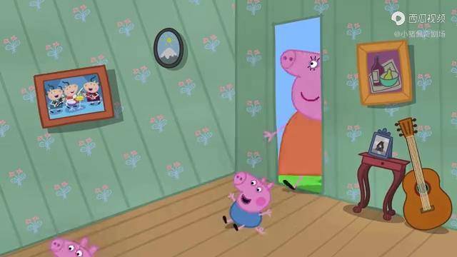 小猪佩奇7酷羚羊夫人的家与众不同刚进门就有大型滑梯