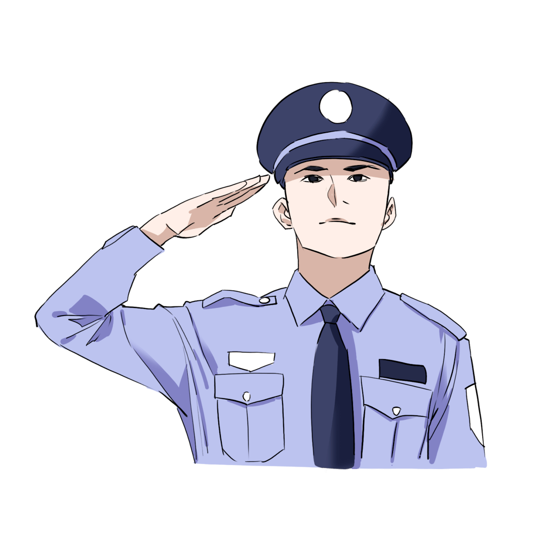 帅气的动漫警服图片