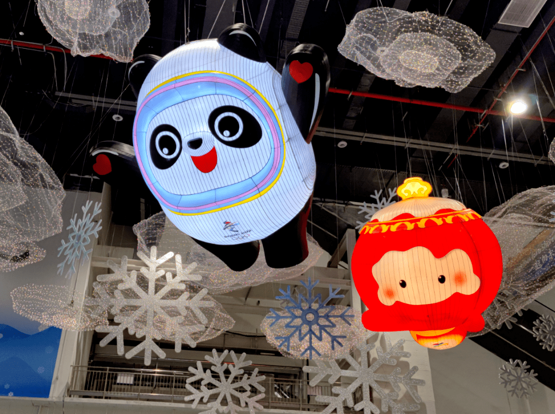 熊猫冰墩墩灯笼雪容融图片