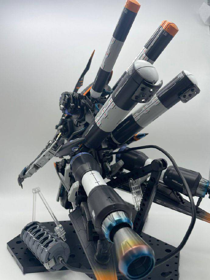 混搭巴巴托斯高达零件夜莺模型改造_进行_拆分_原版