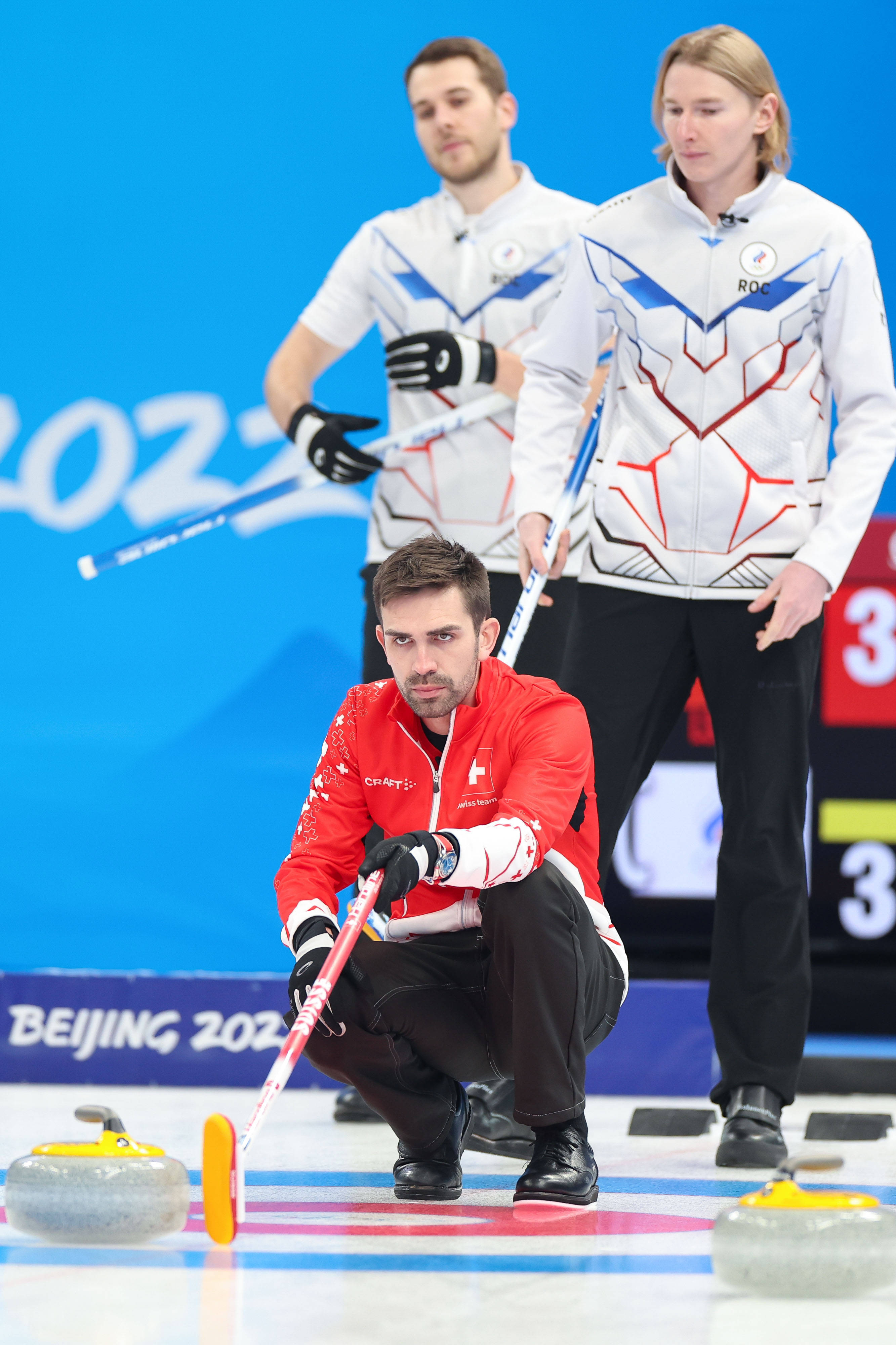 2月11日,瑞士队伯努瓦·施瓦茨在比赛中.返回搜狐,查看更多