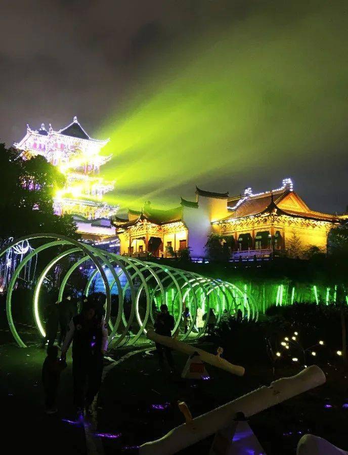 湘潭窑湾夜景游作文图片