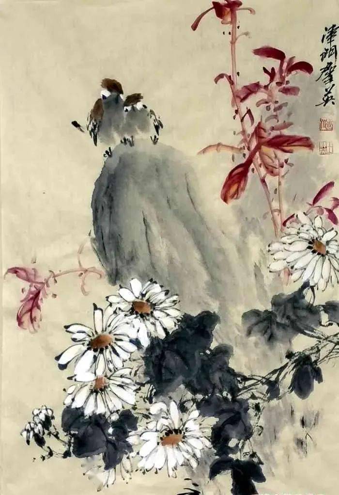 67著名画家郭书仁与学生王群英三代同堂谈书画传承,雅集迎春_天津