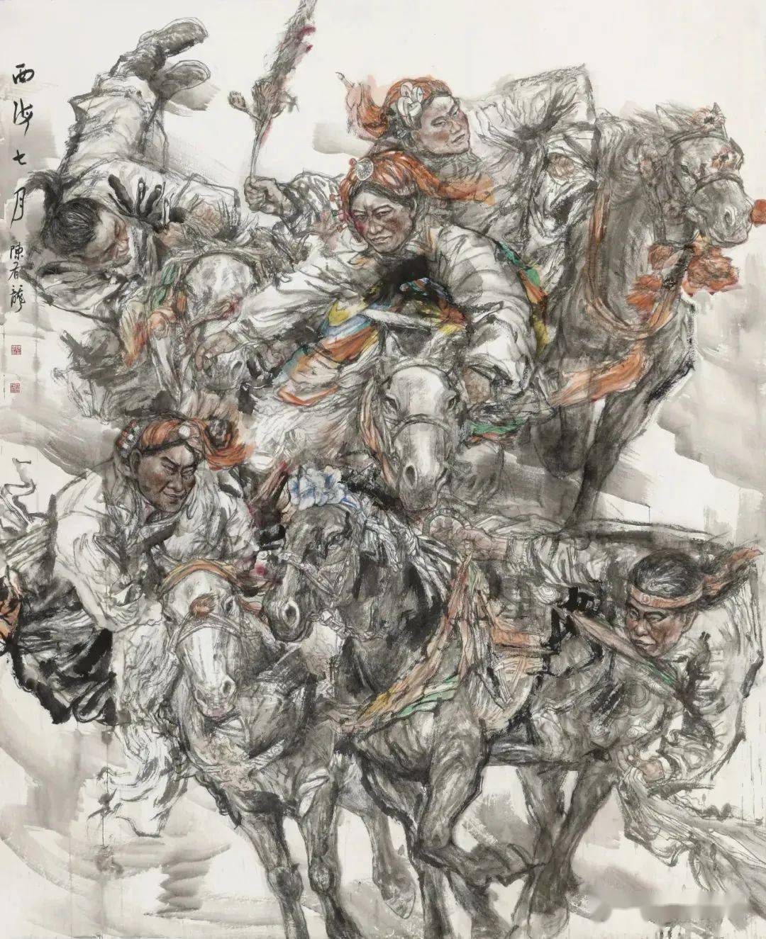 福虎迎新春艺术名陈有龙国画作品赏析